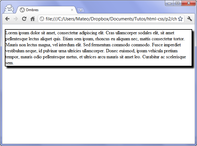 Une ombre adoucie sous le paragraphe