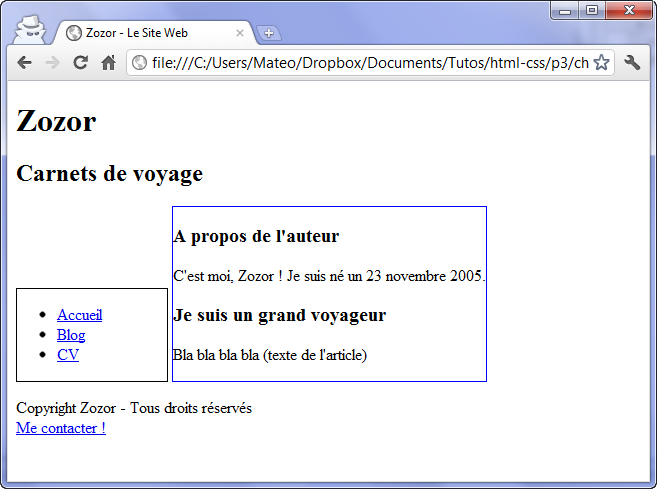 Positionner Une Image à Coté Du Texte Html Le positionnement en CSS