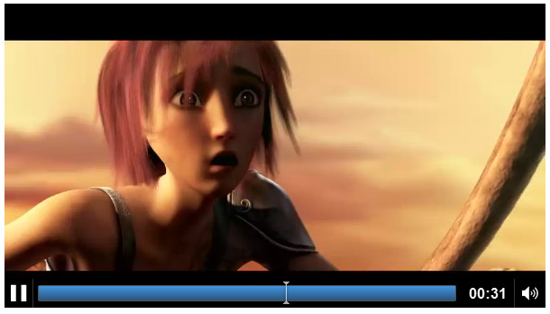 Une vidéo dans le navigateur