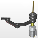 vue détaillée moteur cames bras